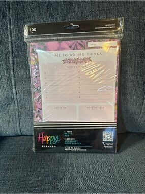 Happy Planner Made to Bloom Classic Block Paper Pad - 100 sheets